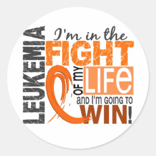 Fight Of My Life Leukaemia Classic Round Sticker