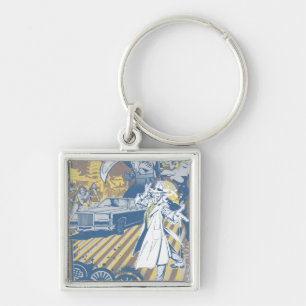 Fight of the Tiger Key Ring