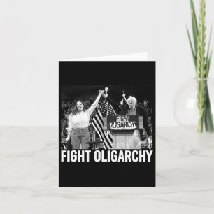 Fight Oligarchy Bernie Sanders And Aoc Freedom Us  Card