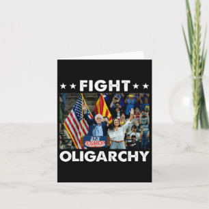 Fight Oligarchy Bernie Sanders And Aoc Freedom Us  Card