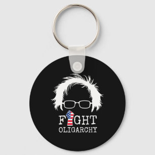 Fight Oligarchy Sanders And Aoc Freedom Us Anti Tr Key Ring