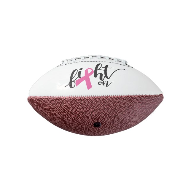 Fight On Cancer Awareness Mini Football American Football (Rotated 270)