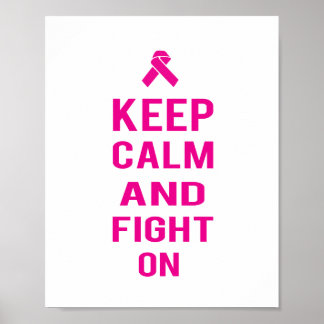 Fight On Pink (standard picture frame size) Poster