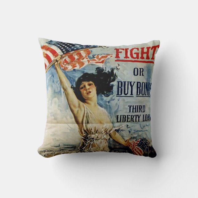 Fight or Buy Bonds Cushion (Front)