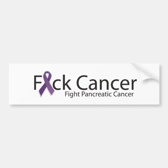 Fight-Pancreatic-Cancer-Logo Bumper Sticker (Front)
