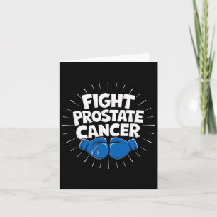 Fight Prostate Cancer Blue Ribbon Boxing Prostate Card