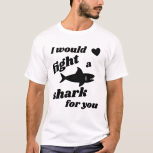 Fight Shark Love Valentine’s Day T-Shirt