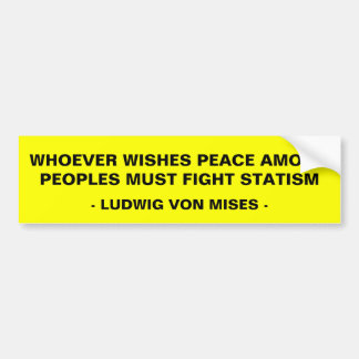 Fight Statism Bumper Sticker