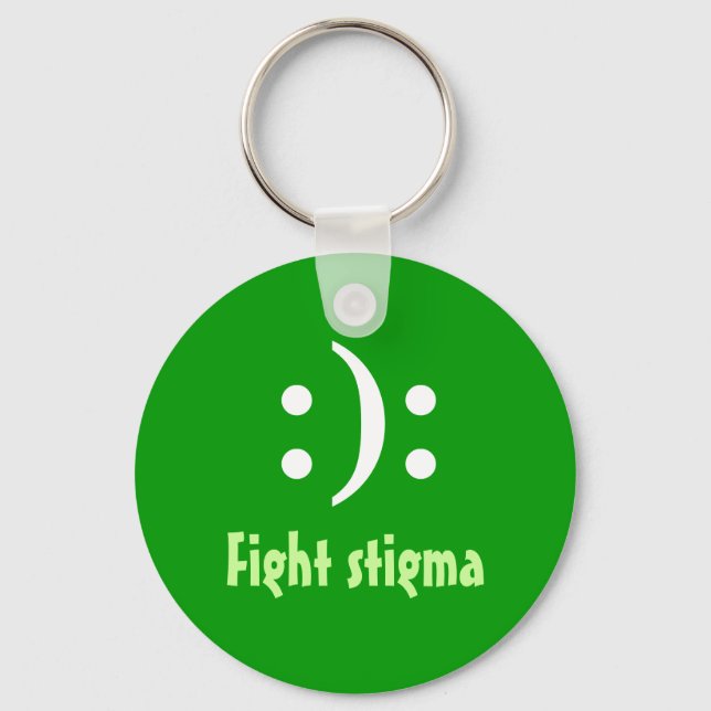 :):, Fight stigma Key Ring (Front)