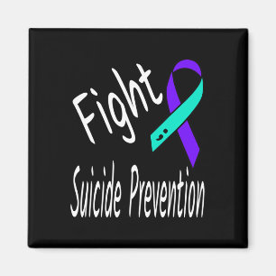Fight Suicide Prevention Ribbon Semicolon Awarenes Magnet