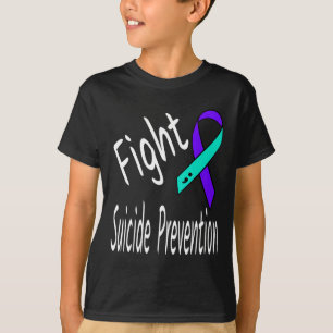 Fight Suicide Prevention Ribbon Semicolon Awarenes T-Shirt