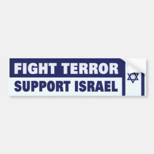 Fight Terror Support Israel Bumper Sticker