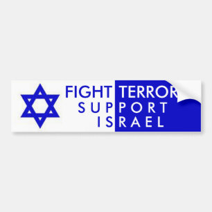 Fight Terror Support Israel Bumper Sticker