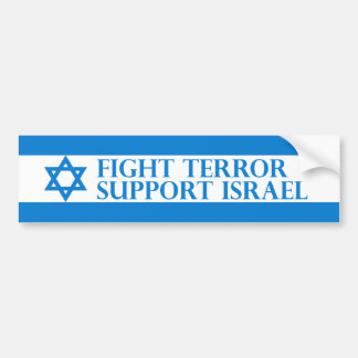 Fight Terror, Support Israel Bumper Sticker