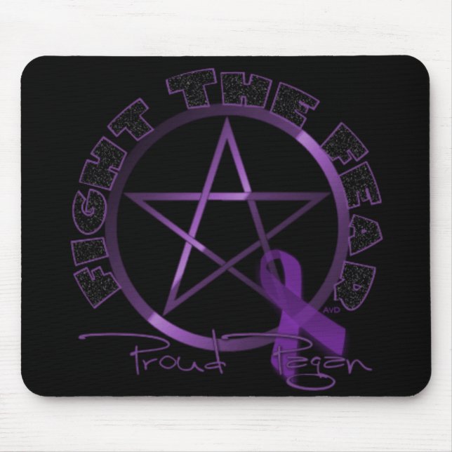 Fight the Fear-Proud Pagan Mouse Mat (Front)