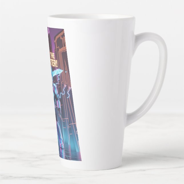 Fight the monster  latte mug (Right)