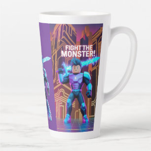 Fight the monster  latte mug