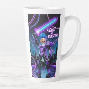 Fight the monster  latte mug