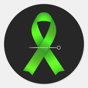 Fight The Stigma American Flag Mental Health Aware Classic Round Sticker