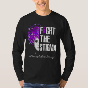 Fight The Stigma For Alzheimer's Brain Awareness T-Shirt
