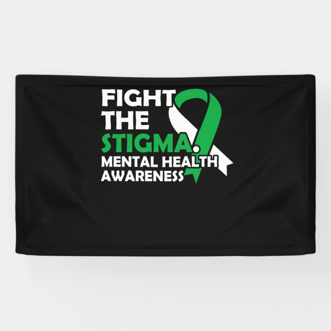 Fight The Stigma. Mental Health Awareness Banner (Horizontal)