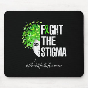 Fight The Stigma Mental Health Awareness Gift Tank Mouse Mat