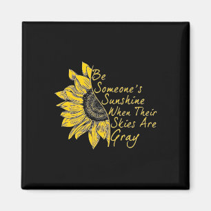 Fight The Stigma Mental Health Awareness sunflowe Magnet