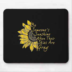 Fight The Stigma  Mental Health Awareness sunflowe Mouse Mat