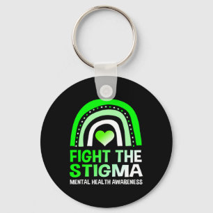 Fight The Stigma Mental Health Awareness Support Key Ring
