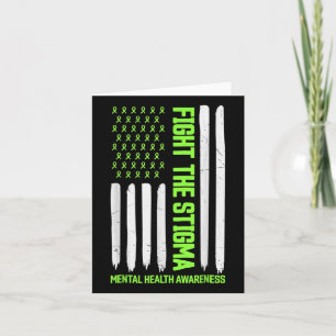 Fight The Stigma Mental Health S Awareness Ribbon Card