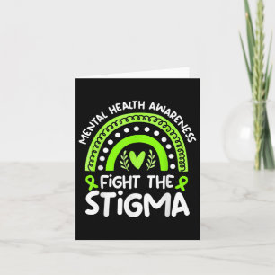 Fight The Stigma Ribbon Mental Health Awareness Ra Card