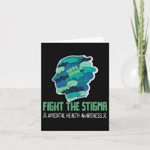 Fight The Stigma Shirt Mental Health Awareness Wea Card