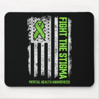 Fight The Stigma Us American Flag Mental Health Aw