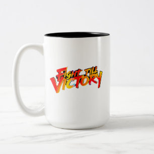Fight Till Victory Two-Tone Coffee Mug
