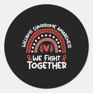 Fight Together Awareness Month Williams Syndrome Classic Round Sticker