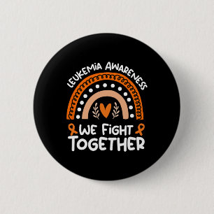 Fight Together Leukaemia Awareness Leukaemia  6 Cm Round Badge