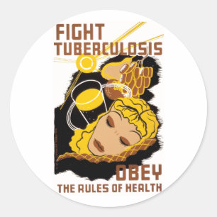Fight Tuberculosis Classic Round Sticker