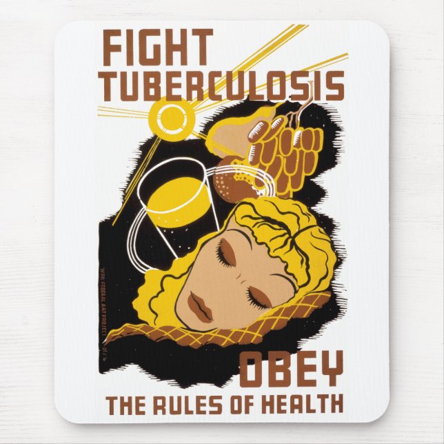 Fight Tuberculosis Mouse Mat (Front)