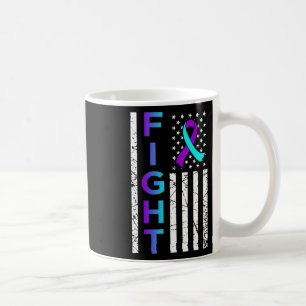 Fight Usa Flag Happy Suicide Awareness Support Gra Coffee Mug