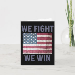 Fight We Win Harris 2024 Presidential Election Dem Card