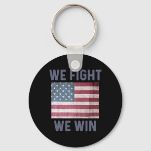 Fight We Win Harris 2024 Presidential Election Dem Key Ring
