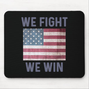 Fight We Win Harris 2024 Presidential Election Dem Mouse Mat