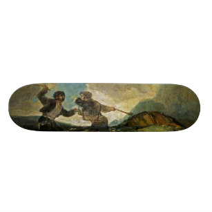 Fight with Cudgels by Francisco Goya c 1820 Skateboard