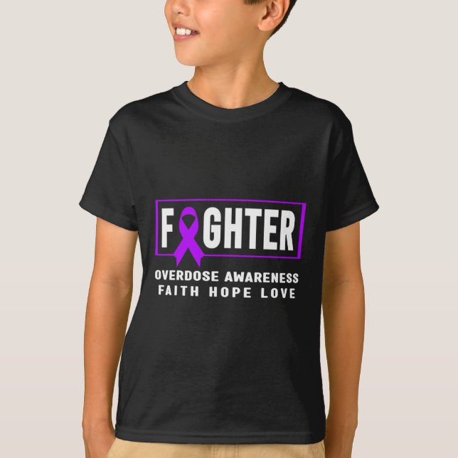 Fighter - Addiction Awareness  T-Shirt (Front)
