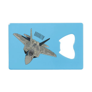 Fighter aircraft cartoon illustration