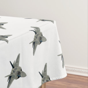 Fighter aircraft cartoon illustration tablecloth
