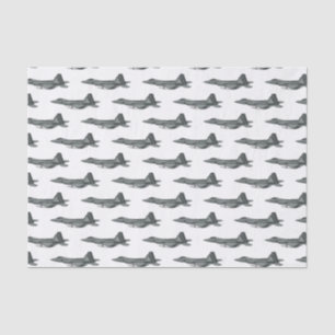 Fighter aircraft cartoon illustration tissue paper