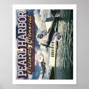 FIGHTER AIRCRAFT - PEARL HARBOR NATIONAL MEMORIAL  POSTER