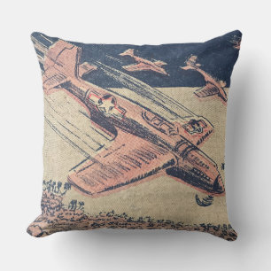 Fighter Aircraft - Propeller WWII Planes Cushion