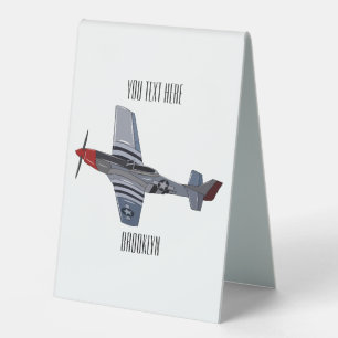 Fighter-bomber cartoon illustration